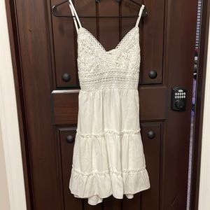 Brand new white tie back dress